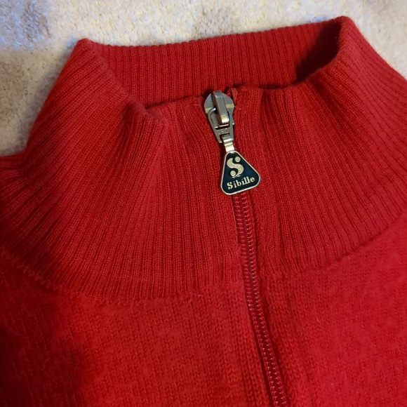 Vintage Italian Cycling Race Jersey Wool Quarter Zip Sweater Monza Italy Medium - Picture 3 of 8